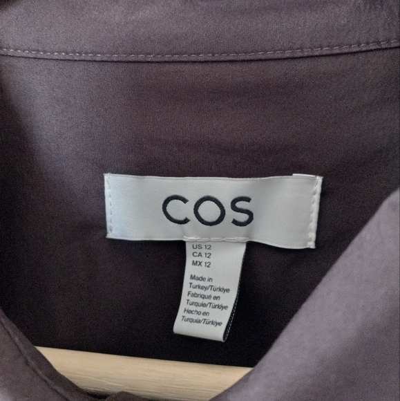 COS Chocolat Brown Oversized Poplin Button Down Shirt 12 - Picture 6 of 13